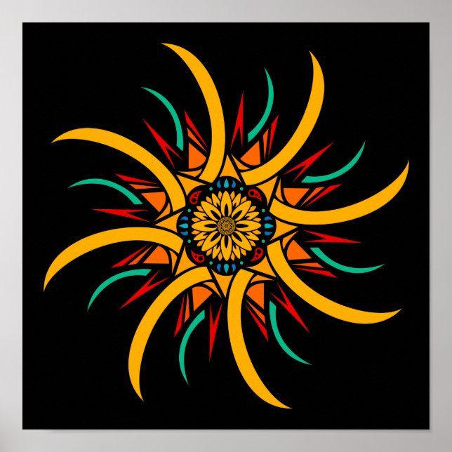 Affiche rayons solaires (Devant)