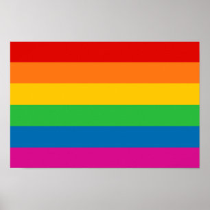 Affiche Rayures arc-en-ciel