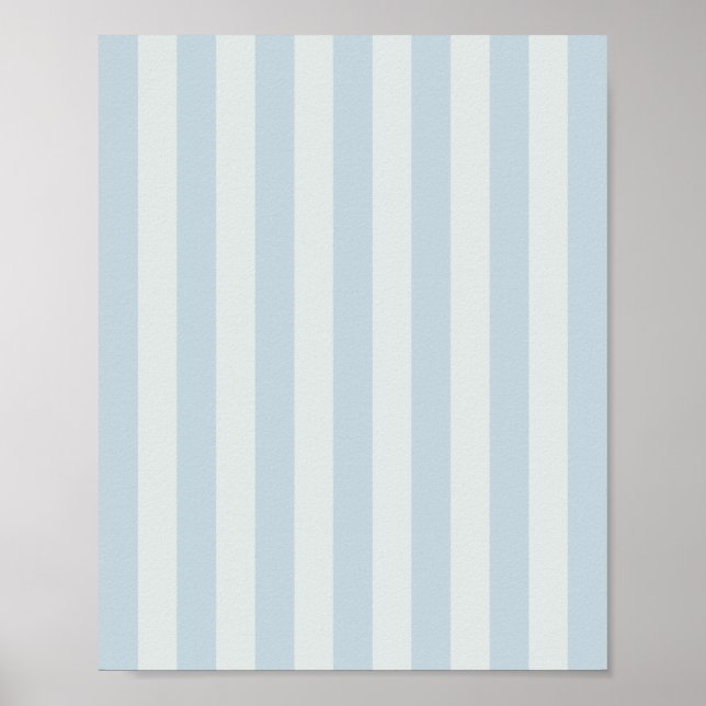 Affiche Rayures bleu clair (Devant)