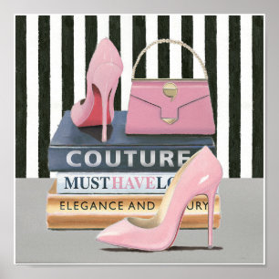 Affiche Rayures de couture d'Apple sauvage   - chaussures