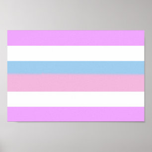 Affiche Rayures de fierté intersexe