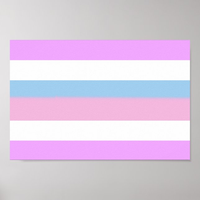 Affiche Rayures de fierté intersexe (Devant)