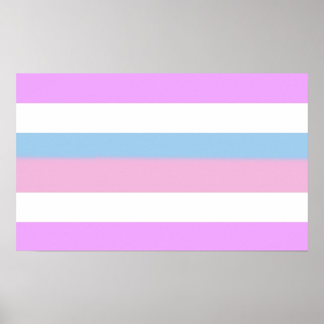 Affiche Rayures de fierté intersexe (Devant)