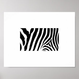 Affiche - Rayures de zèbre Abstrait