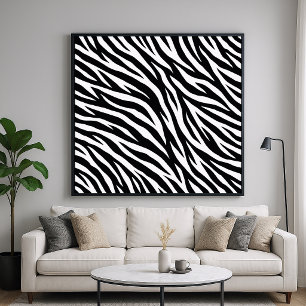 Affiche Rayures de zèbre Motif animal