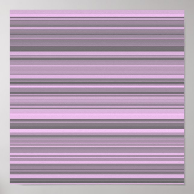 Affiche Rayures Gris Violet (Devant)