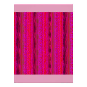 affiche « RAYURES VIVES » en rose vif