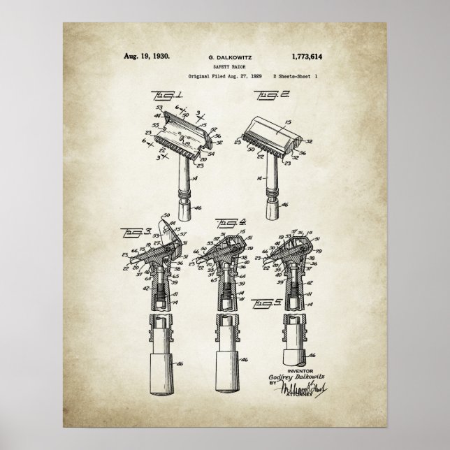 Affiche Razor Patent (Devant)