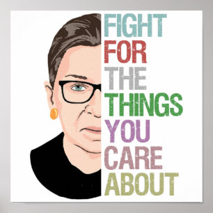 Affiche RBG célèbre Ruth Bader Ginsburg