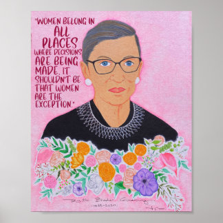 Affiche RBG "Femmes faisant partie"