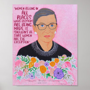 Affiche RBG : "Les femmes font partie"