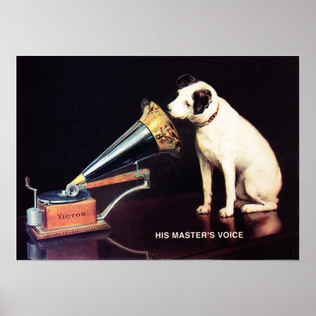 Affiche RCA Victor Sa Masters Voix par Francis Barraud Ad (Devant)