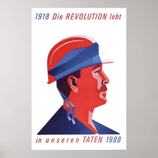 Affiche RDA/RDD GDRDDR La révolution vit dans nos  (Devant)