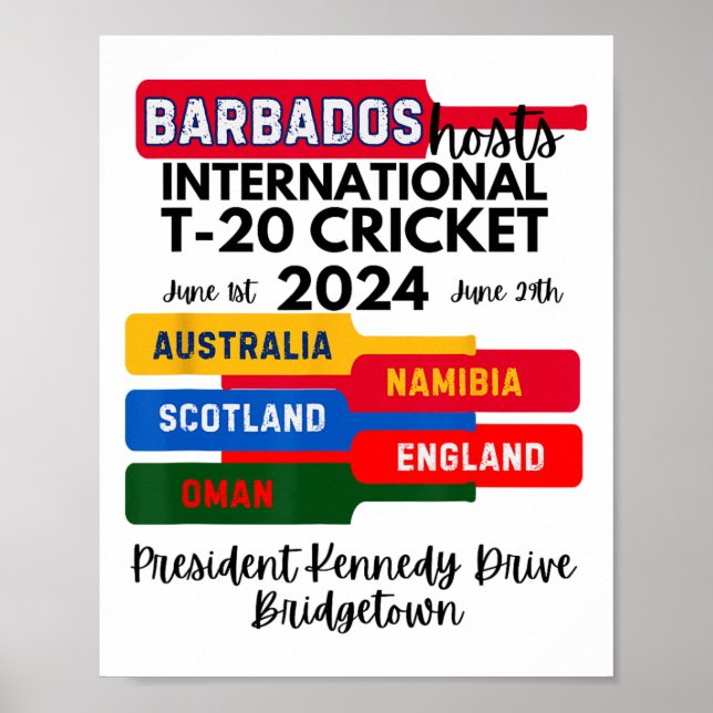 Affiche Rdos T-20 International Cricket  (Devant)