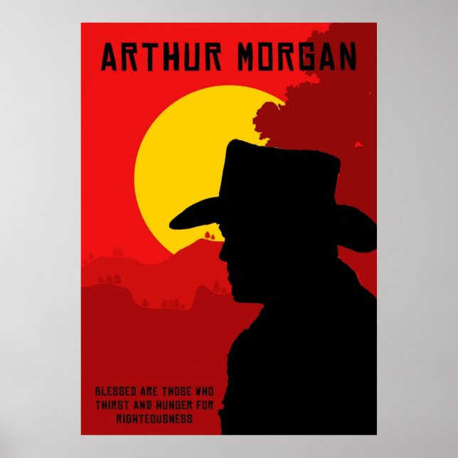 Affiche Rdr2 Arthur Morgan (Devant)