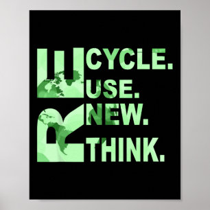 Affiche Re Cycle Utiliser Nouveau Pensez Hommes Femmes Rec