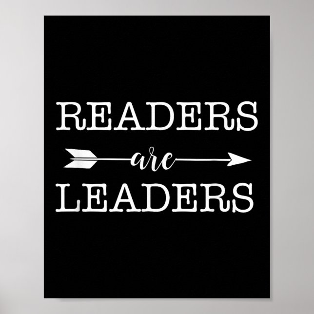 Affiche Reader Are Leaders - Uplifting Motivational Slogan (Devant)