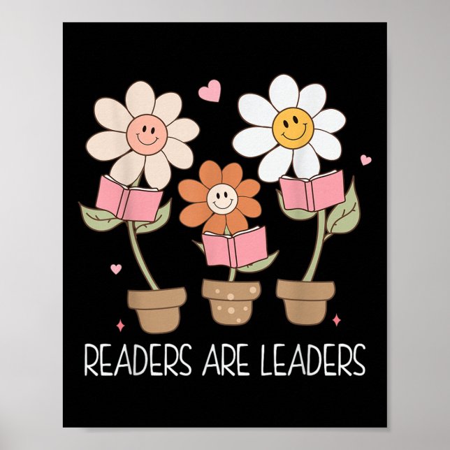 Affiche Readers Are Leaders Motivational Reading Book Quot (Devant)