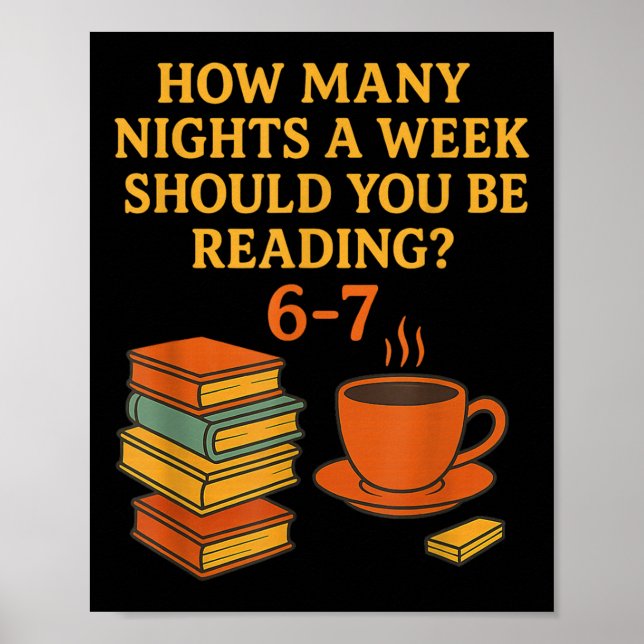 Affiche Reading 67 Meme English Teacher Funny 6 7 Book Lov (Devant)