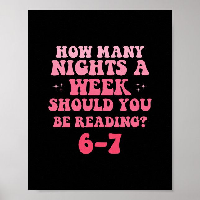 Affiche Reading 67 Meme English Teacher Funny Six Sevene R (Devant)