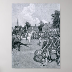 Affiche Reading the Declaration before Washington's