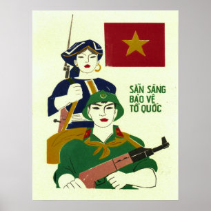 Affiche Ready To Protect The Country! Vietnam War Military