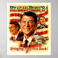 REAGAN POUR LE PRÉSIDENT Campagne Vintage Publicit