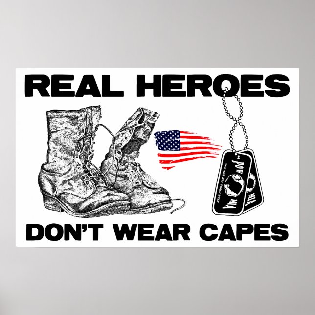 Affiche Real Heroes Don't Wear Capes! (Devant)