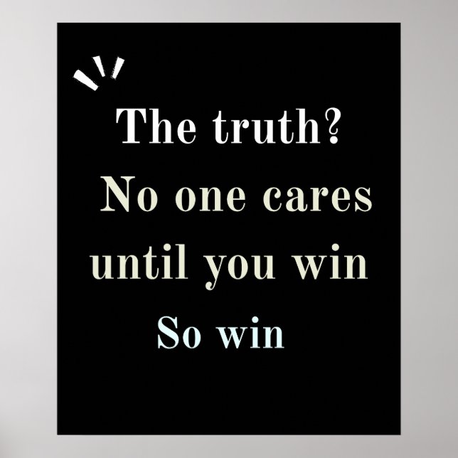 Affiche "Real Ones Act" Motivational Quote  (Devant)