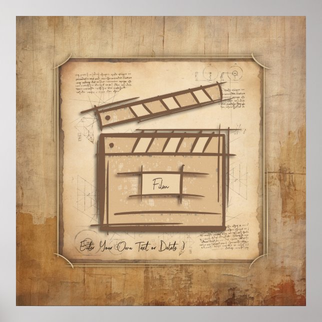 Affiche réalisateur, acteur, réalisateur idée cadeau (Devant)