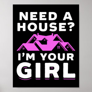 Affiche Réalisateur Agent Immobilier Besoin D'Une Maison J