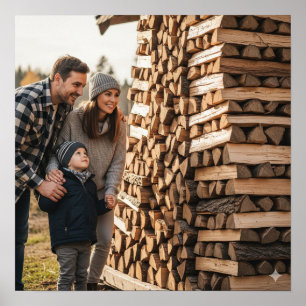Affiche Réalisation du bois de chauffage
