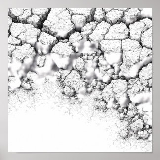 Affiche Realistic Dried Grime and Salt Crust Texture