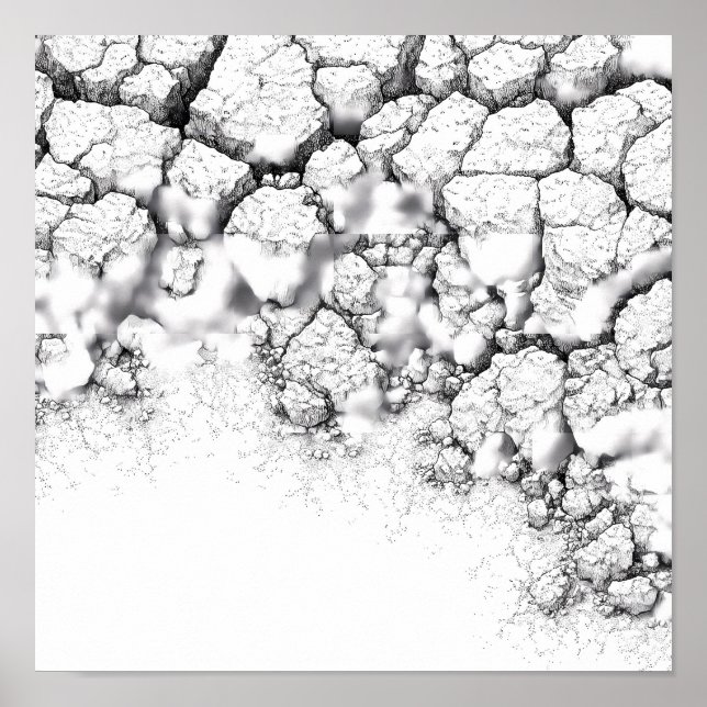 Affiche Realistic Dried Grime and Salt Crust Texture (Devant)