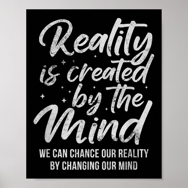 Affiche Reality Is D By The Mind Sitive Motivation Nge  (Devant)