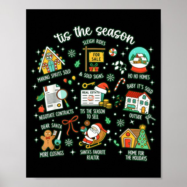 Affiche Realtor Christmas Realtor Christmas Real Estate Ch (Devant)