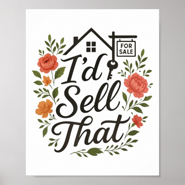 Affiche Realtor I'd Sell That  (Devant)
