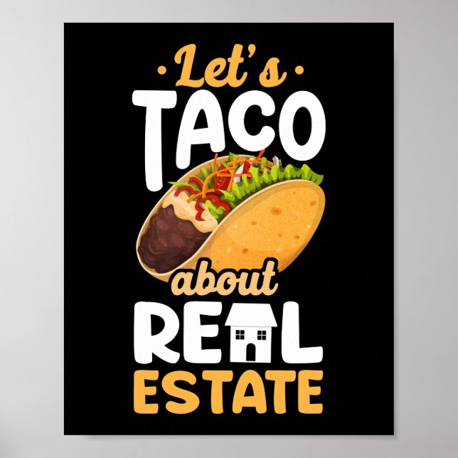 Affiche Realtor laisse Taco sur l'immobilier (Devant)