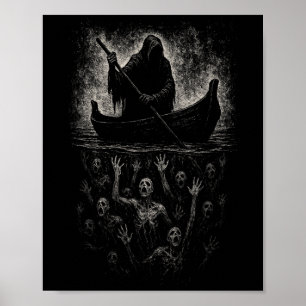 Affiche Reaper Horreur Goth Charon Hades Underworld Mythol