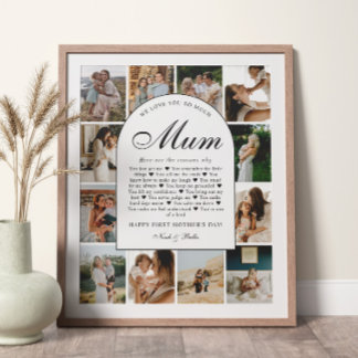 Affiche Reasons We Love You Mum Photo Grid Collage