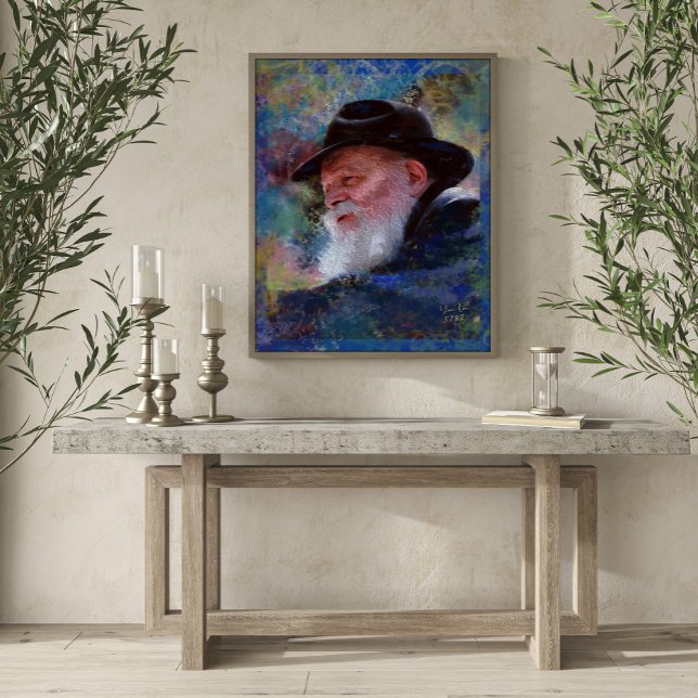 Affiche Rebbe Menachem Schneerson Giclee Art Print (Créateur téléchargé)