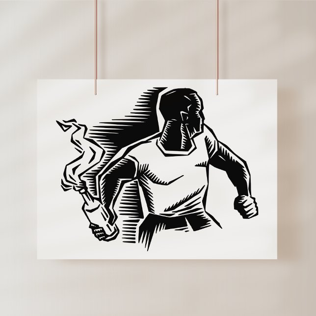 Affiche Rebel, Molotov Cocktail, Riots, Communist Style (Créateur téléchargé)