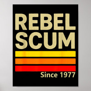 Affiche Rebel S Depuis 1977 Clic Rétro Iconique Vintage Di