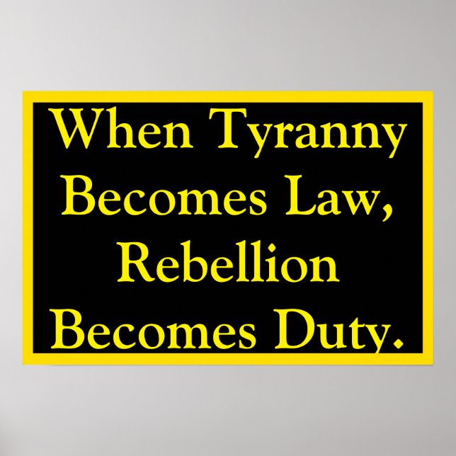 Affiche Rebellion Becomes Duty (Devant)