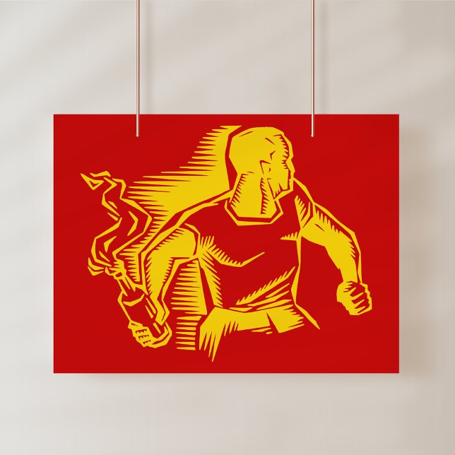 Affiche Rébellion, Cocktail Molotov, Émeutes, Style Commun (Créateur téléchargé)