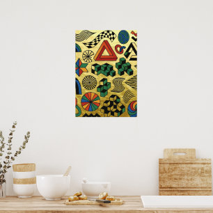 Affiche Rebellious Geometries golden