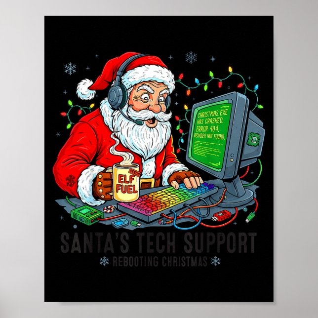 Affiche Rebooting Support s Santa Tech Team (Devant)