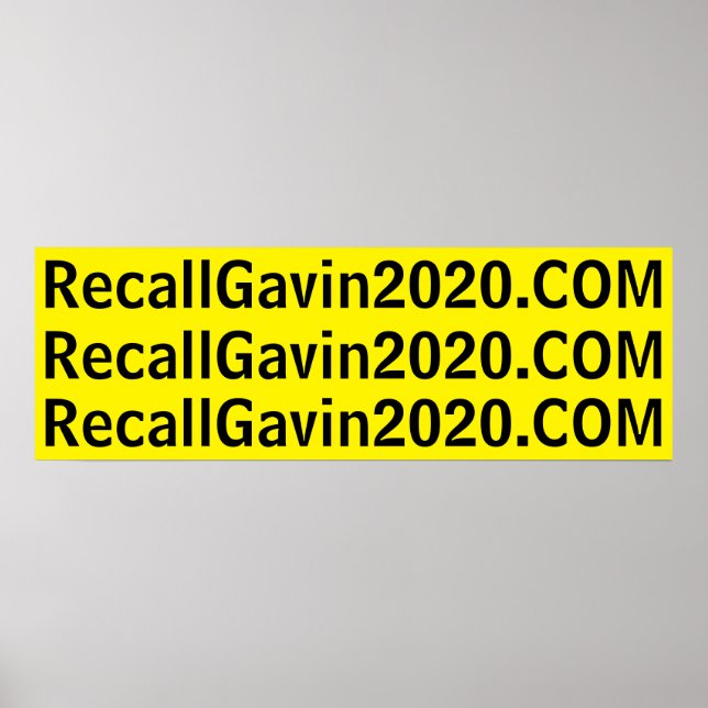Affiche recallgavin2020 36x12 (Devant)
