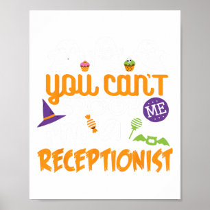 Affiche Réceptionniste Halloween Costume Party Can't Spook