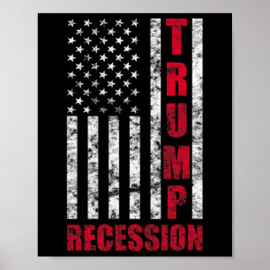 Affiche Récession Trump Cadeau Drôle Anti Trump Pour Démoc